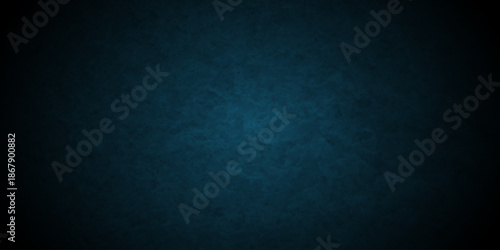 Dark Blue background with grunge backdrop texture, watercolor painted mottled blue background, colorful bright ink and watercolor textures on black paper background. 