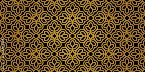 Seamless Arabic pattern background. Arabian style Islamic ornamental Vector illustration