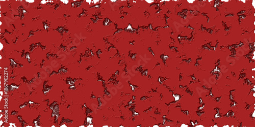 Deep Red Organic Pitted Surface Background with Abstract Cellular Burst and Fleshy Texture
