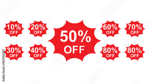 Discount labels for sales and promotions