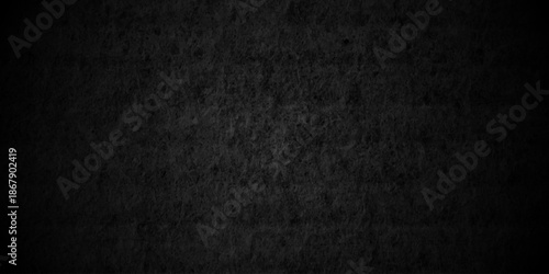 Black charcoal wall Stone concrete texture grungy backdrop background. dark grey black slate texture background. Black texture chalk board and black board.