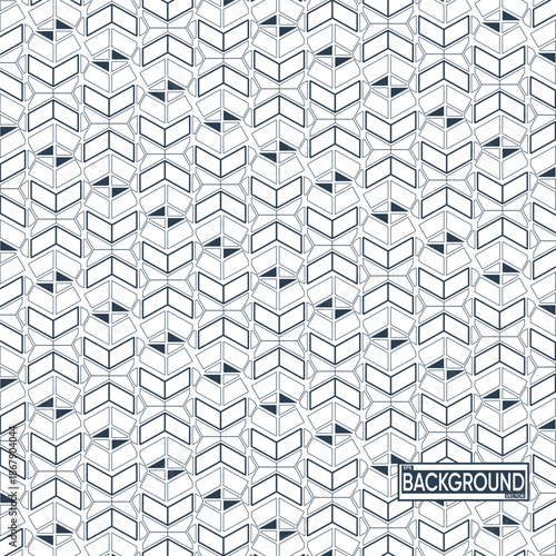Wallpaper Mural Seamless Abstract Geometric Pattern with Chevron Shapes Torontodigital.ca