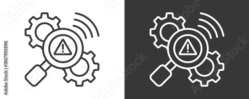 Intrusion Icon Set Vector Collection Isolated In Black And White