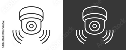 Cctv Icon Set Vector Collection Isolated In Black And White