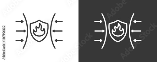 Resilience Icon Set Vector Collection Isolated In Black And White