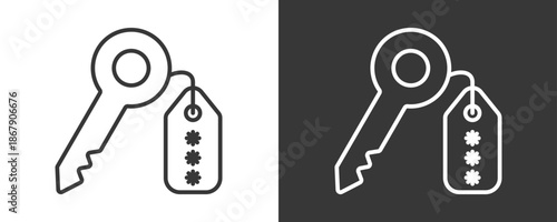 Security Token Icon Set Vector Collection Isolated In Black And White