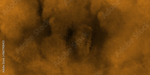 brown Black empty space dust cloud explosion. red smoke or fog color isolated on transparent dark cloudscape atmosphere background. Black and brown watercolor grunge texture.