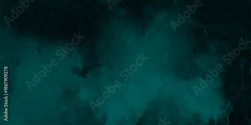 abstract cloud and vapor texture background. Black and blue smoke aquarelle smudge illustration smooth grungy smokey light pastel colors ink glow. Teal color powder explosion .