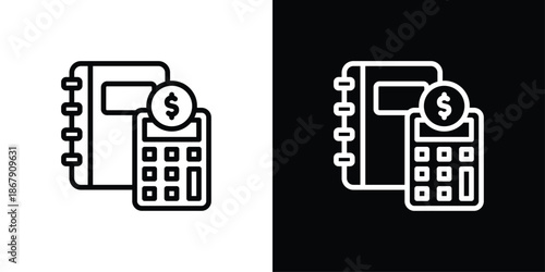 Ledger Icon Set Black And White