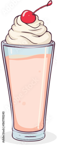 Cute vector illustration of a...