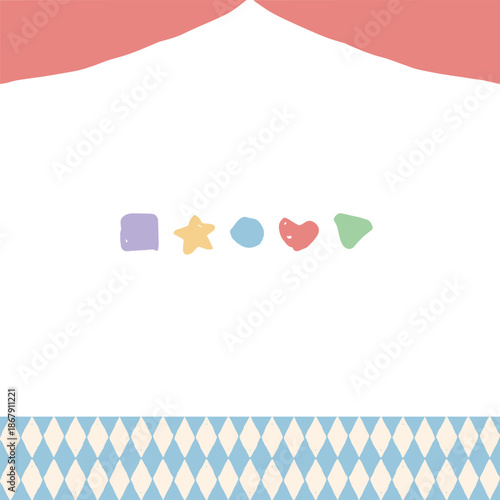 たのしいサーカス ヘッダー＆装飾セット｜Fun Circus Header Decoration Set