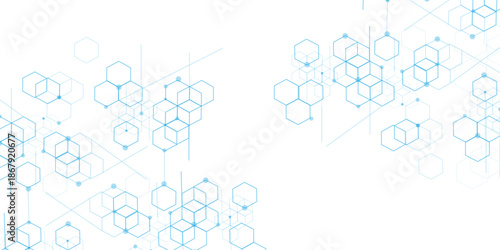 abstract geometric blue texture background. blue hexagon 3D background texture. 3d rendering illustration. Clear pattern abstract background hexagon .Futuristic abstract banner.	