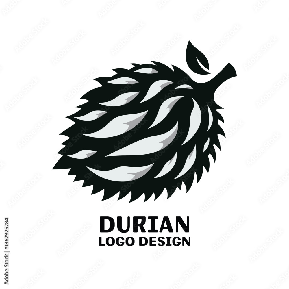 Fototapeta premium Durian Vector Logo Design