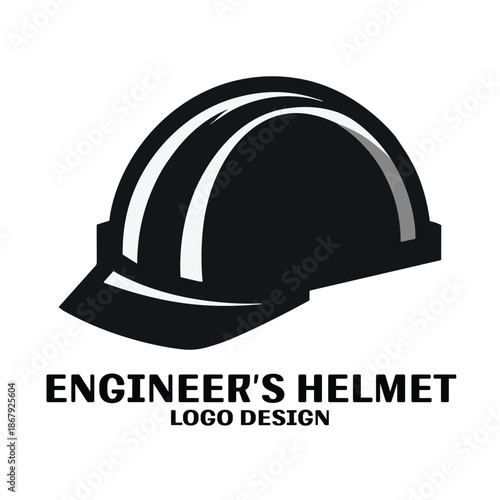 Engineers Helmet Vector Logo Design