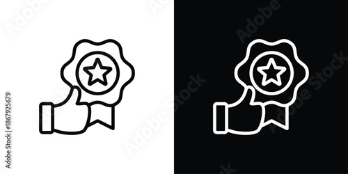 Top Rated Icon Set Black And White