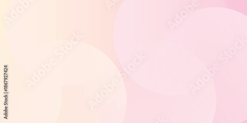 Abstract pink background. Minimalist banner background, pastel colorful, pink and yellow gradations. Circle effect style geometric, Modern circle lines pattern.