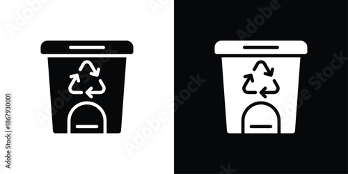 Trash Icon Sheet Shopper Icon Set Black And White