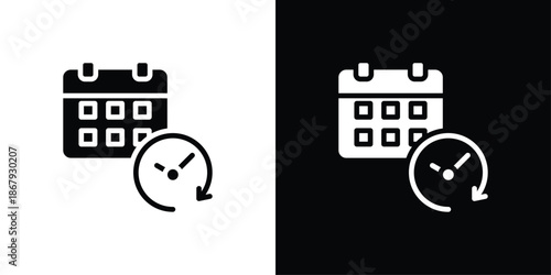 Calendar Icon Sheet Shopper Icon Set Black And White
