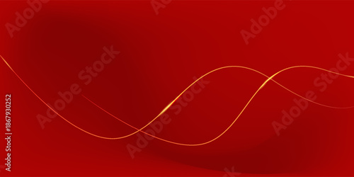 Abstract background design modern red and gold geometric elements vector illustration