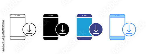 Download icon set multiple style collection