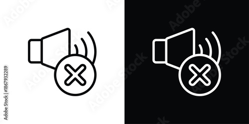 Mute Icon Sheet Shopper Icon Set Black And White