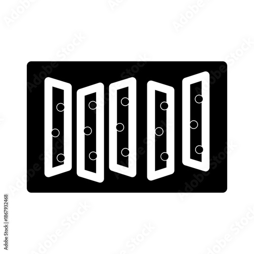 fried nopal glyph icon