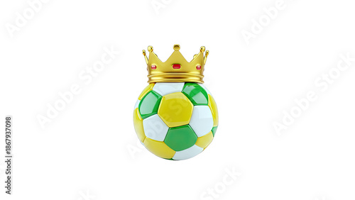 Soccer Ball with Crown