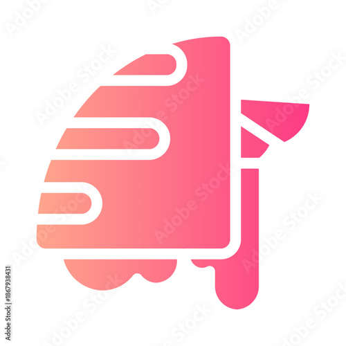 grilled sandwich gradient icon