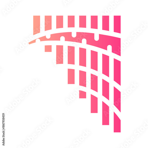 pan flute gradient icon