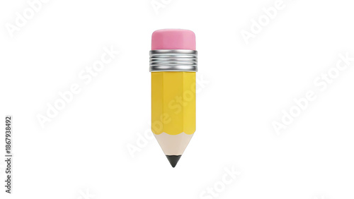 Yellow Pencil with Pink Eraser