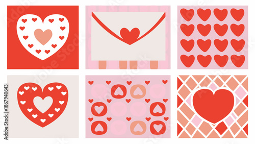 Valentine's Day heart designs and patterns for love and romance