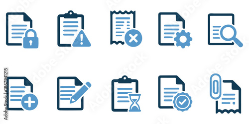 Ecology energy icons set with various symbols and signs