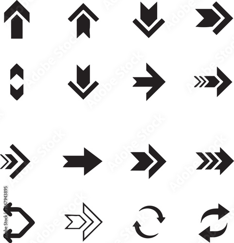 , black geometric shapes, minimalist arrow icons, abstract arrow sign collection, simple arrow icon set, vector arrow graphic design,.eps