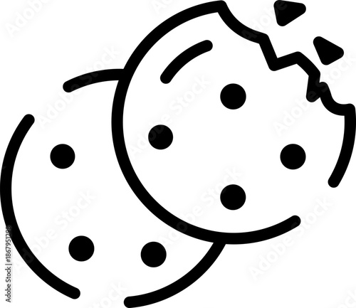 Rounded  Stroke Chips Icon