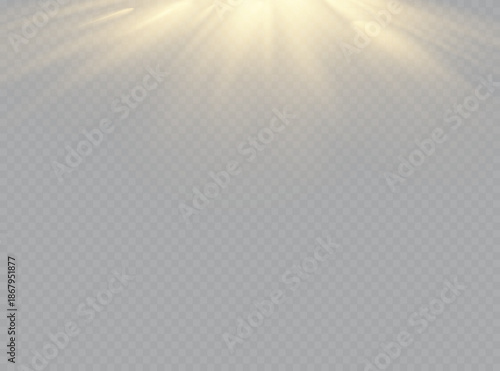 Spotlights scene light effects. Vector illustration.