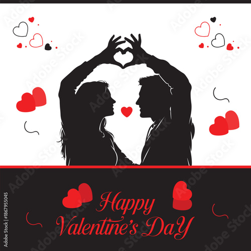 Romantic Valentine Background for Love Celebration