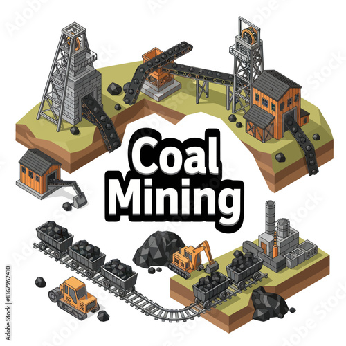 Coal Mining Industry Machines and Equipment.
