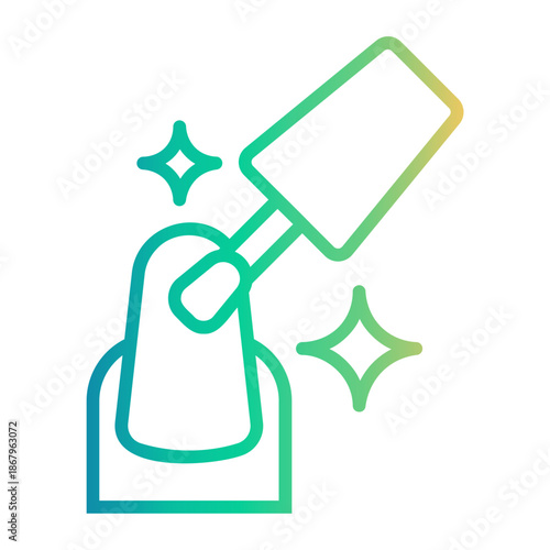 beauty salon Line Gradient Icon