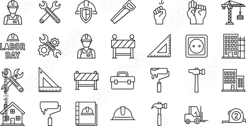 Traveler silhouettes with backpacks walking in different poses, tourists and hikers journey lifestyle concept illustration isolated on white background