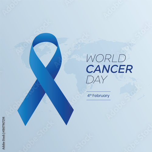 World Cancer Day Concept, February 4th: Closing the Treatment Gap. Poster or Banner Background for World Cancer Day, February 4th.