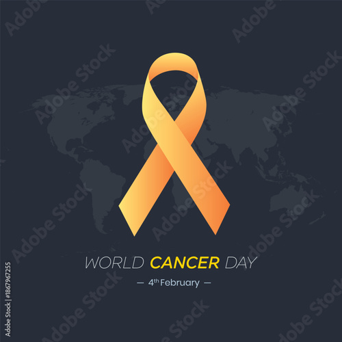 World Cancer Day Concept, February 4th: Closing the Treatment Gap. Poster or Banner Background for World Cancer Day, February 4th.