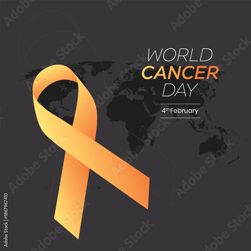 World Cancer Day Concept, February 4th: Closing the Treatment Gap. Poster or Banner Background for World Cancer Day, February 4th.
