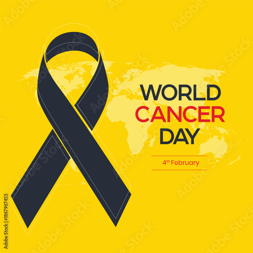 World Cancer Day Concept, February 4th: Closing the Treatment Gap. Poster or Banner Background for World Cancer Day, February 4th.