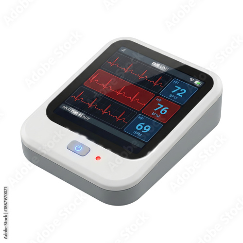 Modern portable medical device with heart rate monitor