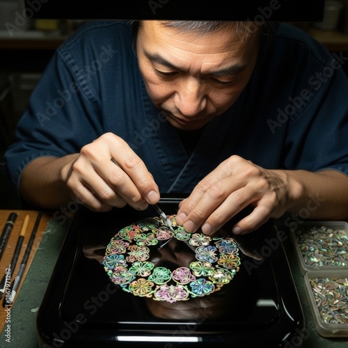 螺鈿職人の伝統工芸技法