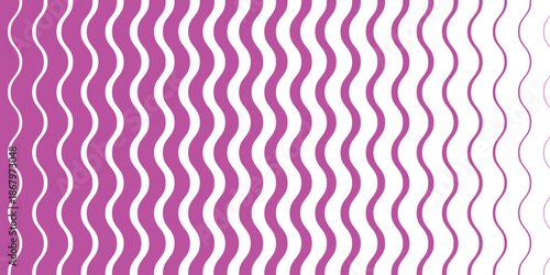 simple magenta big to small wave line pattern art for banner poster background.