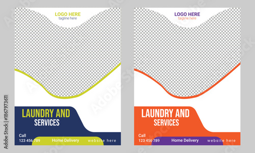Laundry and Dry Cleaning Flyer Template