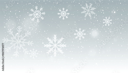 Falling Snow Background Winter Holiday Scene