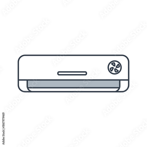 Modern air conditioning unit Vector
