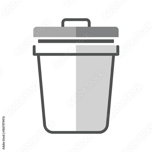 Empty trash can Vector